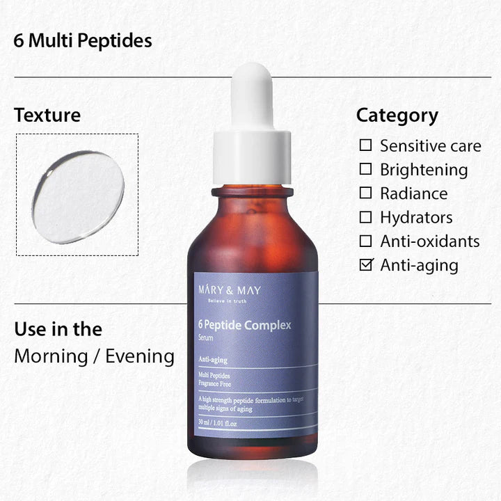 Mary&May 6 Peptide Complex Serum 30ml