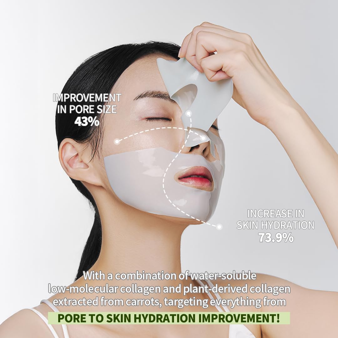 NACIFIC Collagen Gel Facial Mask Green Tea Cica 4EA