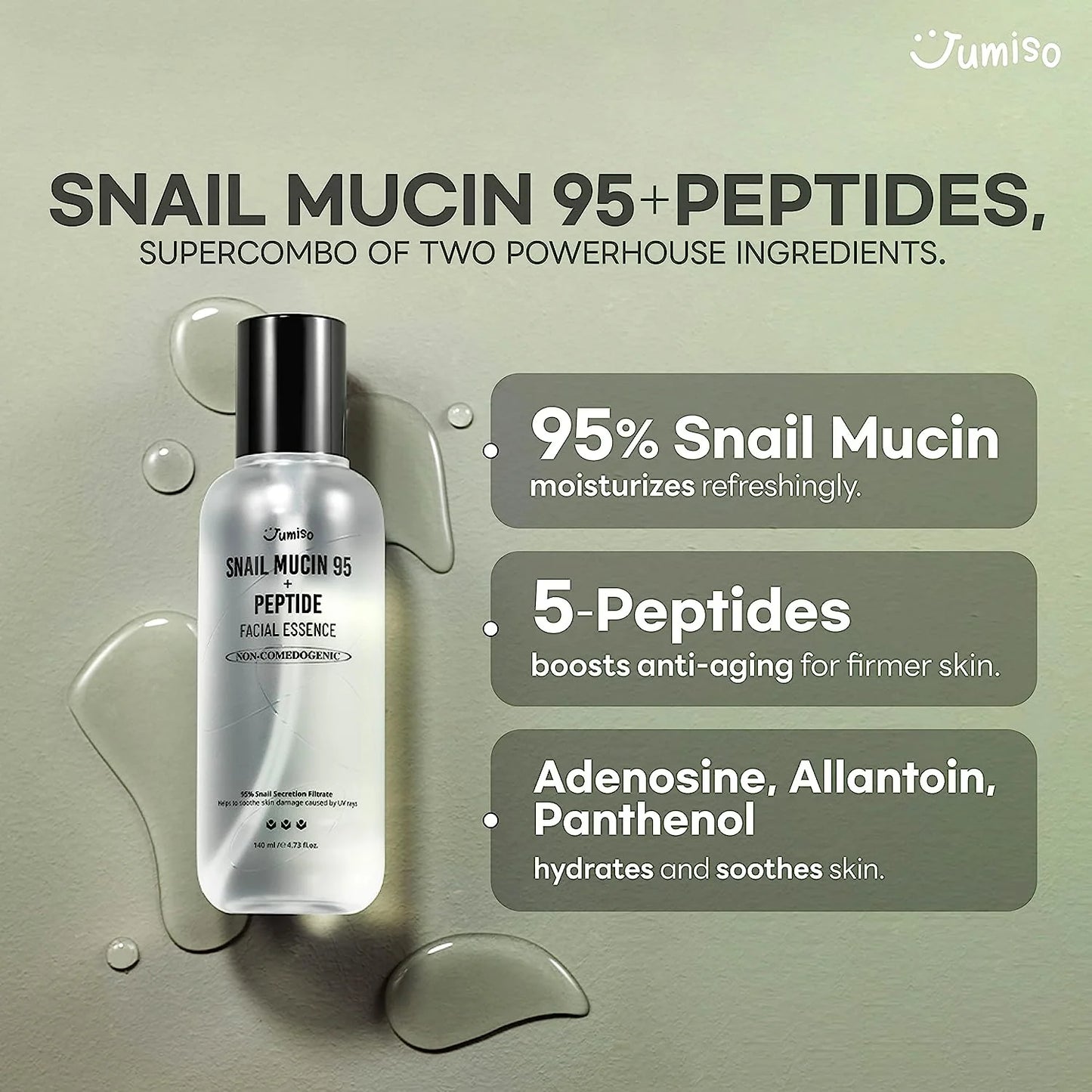 Jumiso Snail Mucin 95 + Peptide Facial Essence 140ml