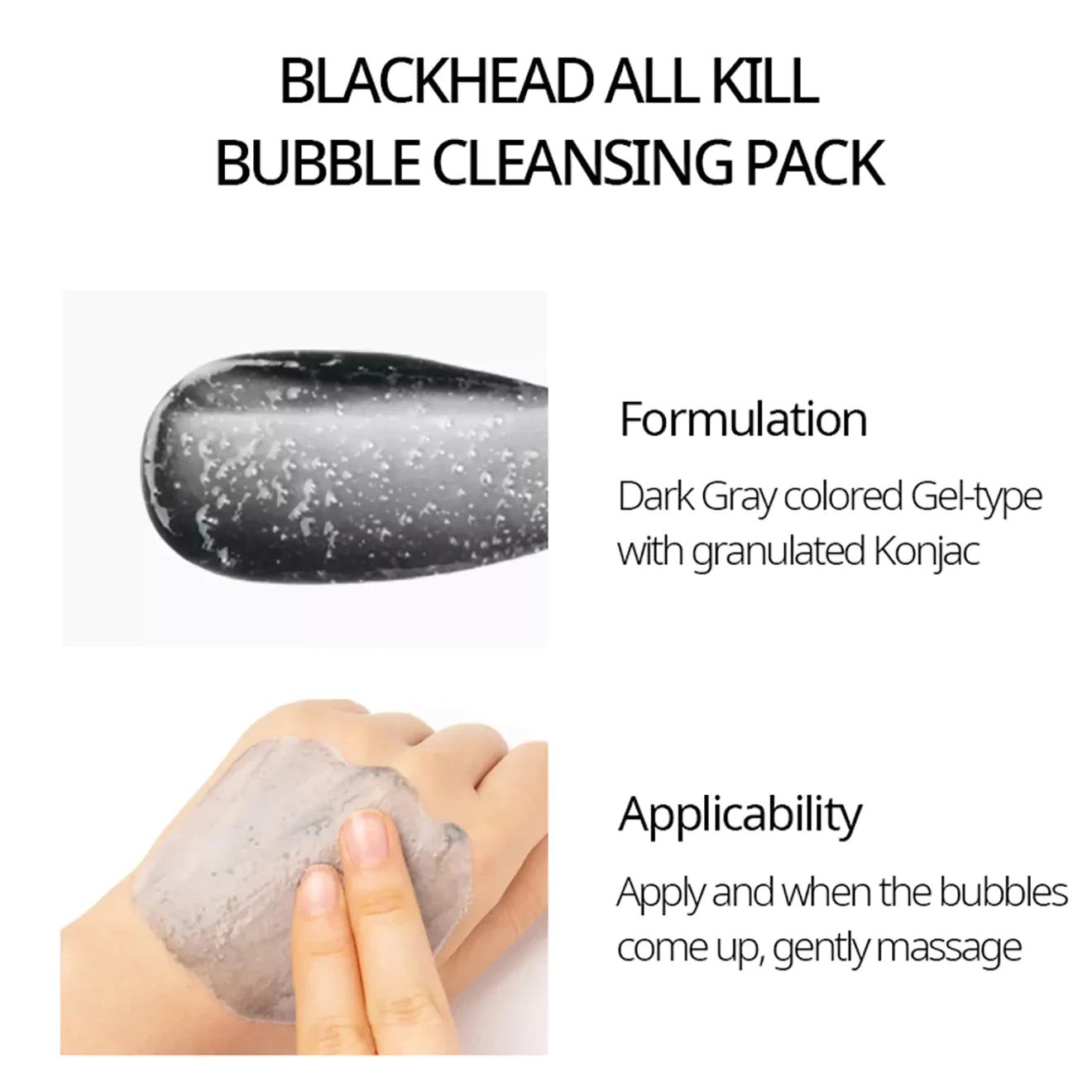 NACIFIC Blackhead All Kill Bubble Cleansing Pack 140ML
