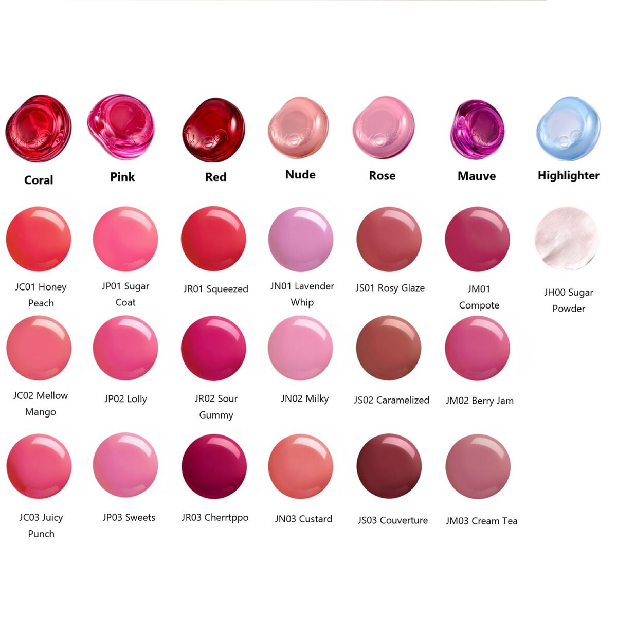 FWEE Lip & Cheek Glowy Jelly Pot 4g (19 colors)