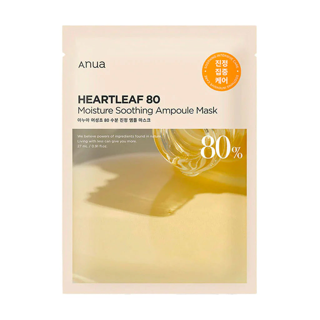 ANUA Heartleaf 80 Moisture Soothing Ampoule Mask 25ml 1ea