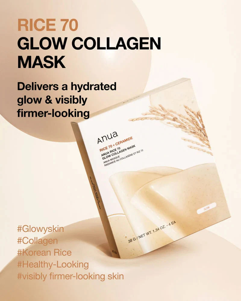 ANUA Rice 70 Glow Collagen Mask