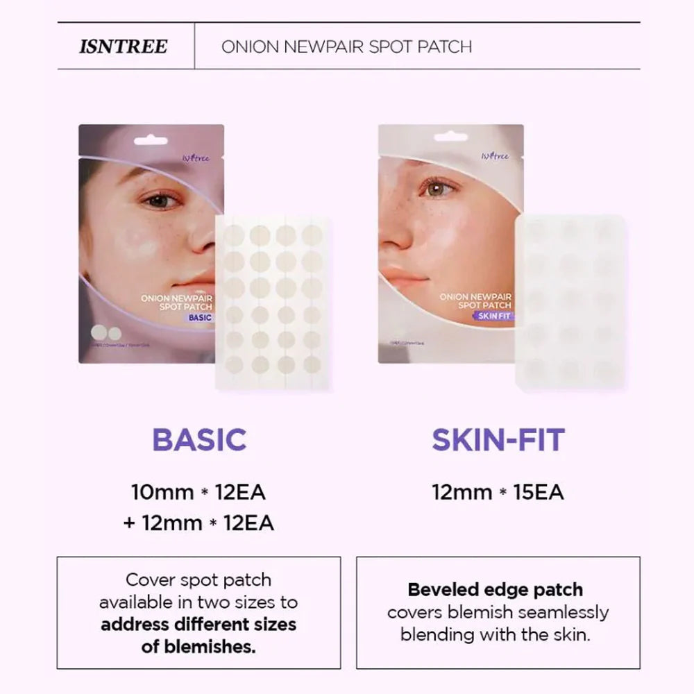 ISNTREE Onion Newpair Spot Patch Skin Fit 15 Patches (12mm*15ea)