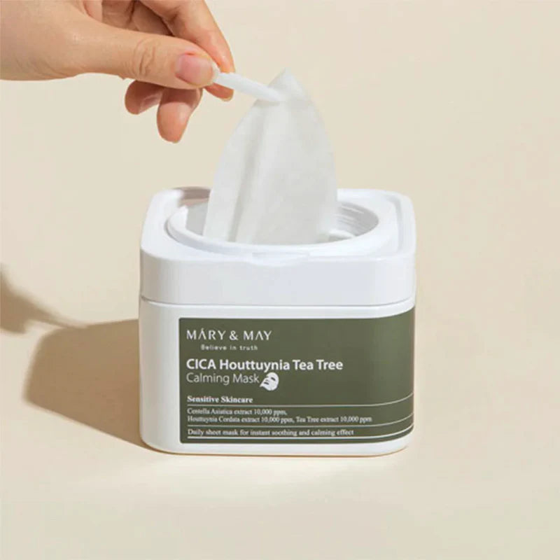 Mary&May Cica Houttuynia Tea Tree Calming Mask 30ea