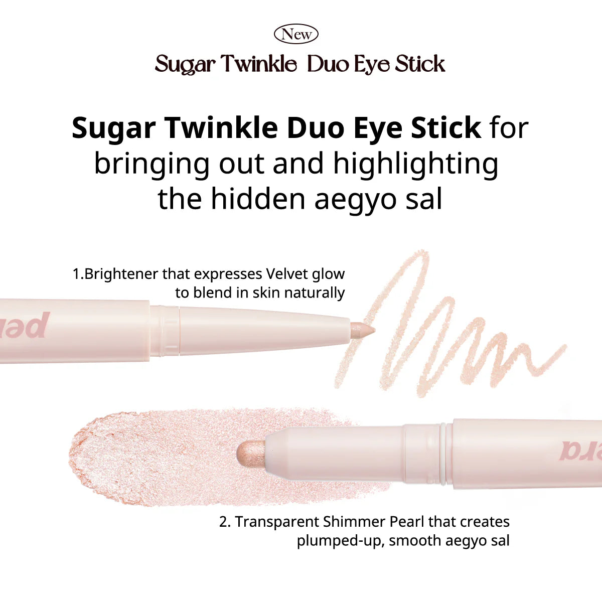 PERIPERA Sugar Twinkle Duo Eye Stick