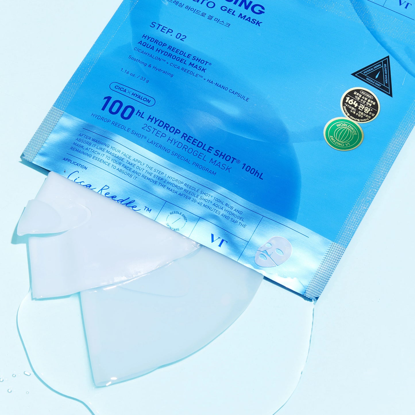 VT Hydrop Reedle Shot 100hL/300hL/700hL 2-Step Hydrogel Mask