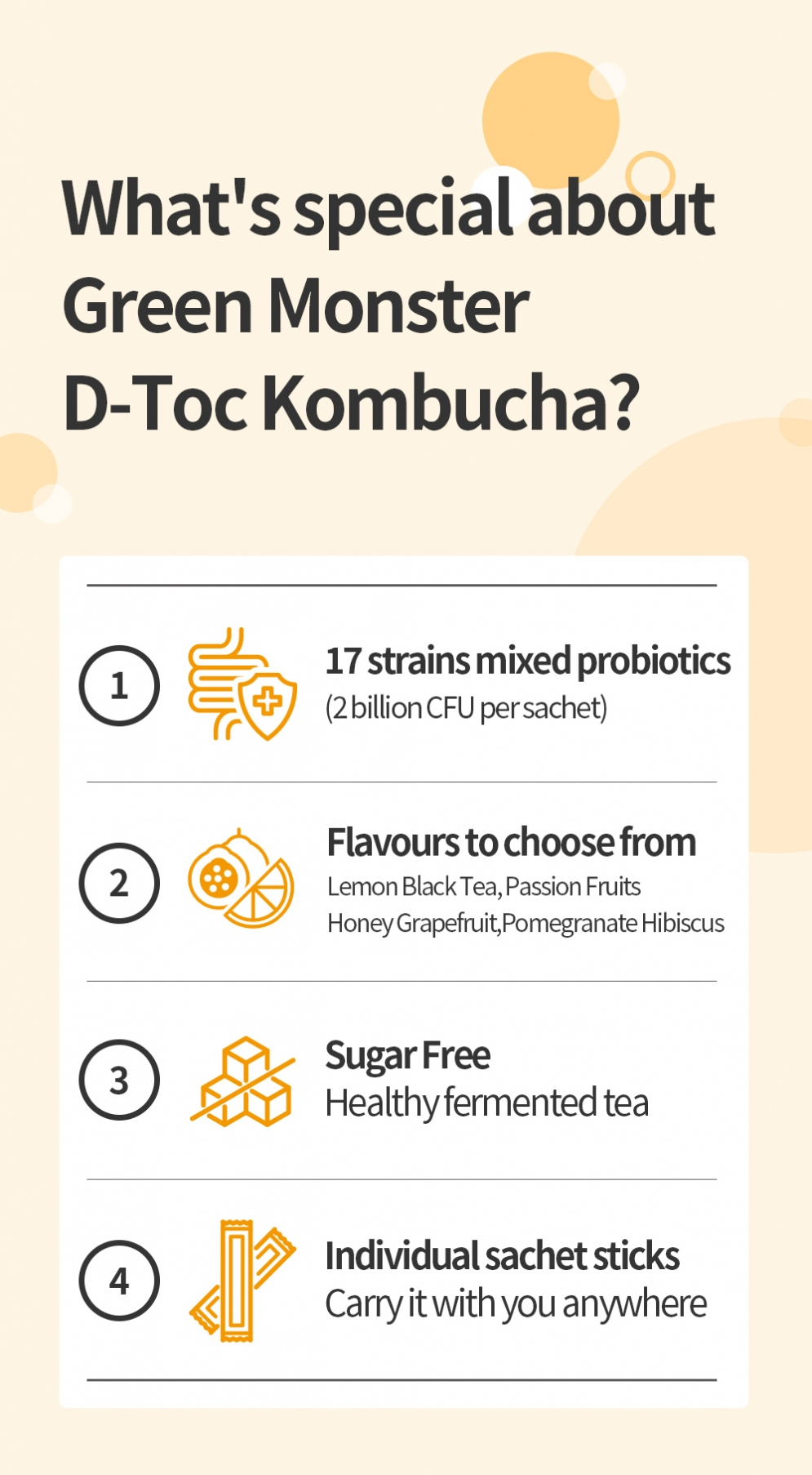 Green Monster - D-toc Kombucha Pomegranate Hibiscus (10 Sticks)