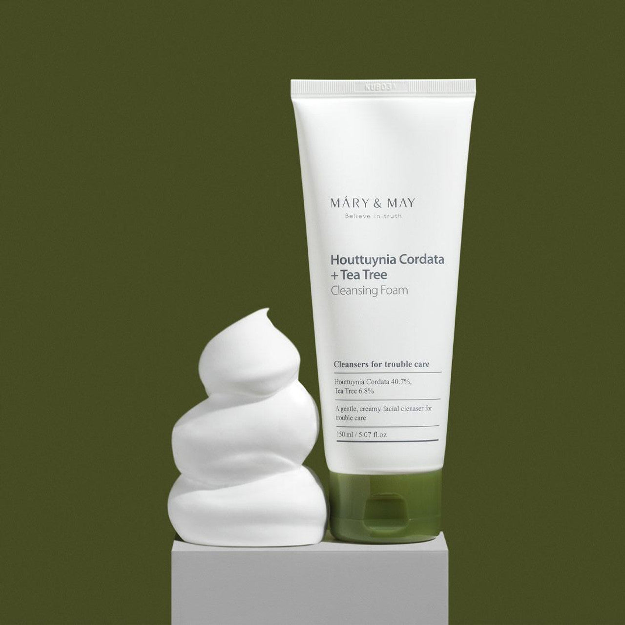 Mary&May Houttuynia Cordata + Tea Tree Cleansing Foam 150ml