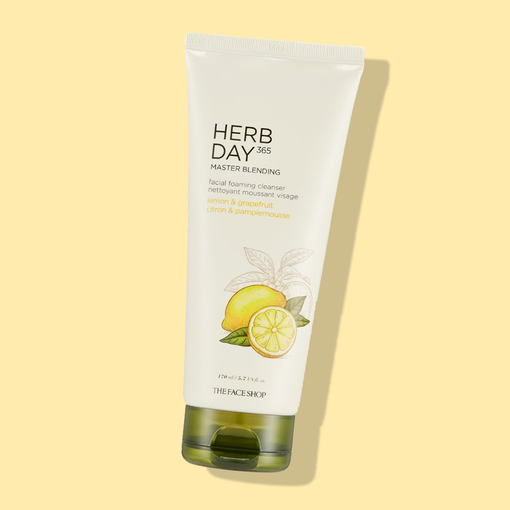 The Face Shop - Herb 365 Day Lemon & Grapefruit Foam Cleanser 170ml