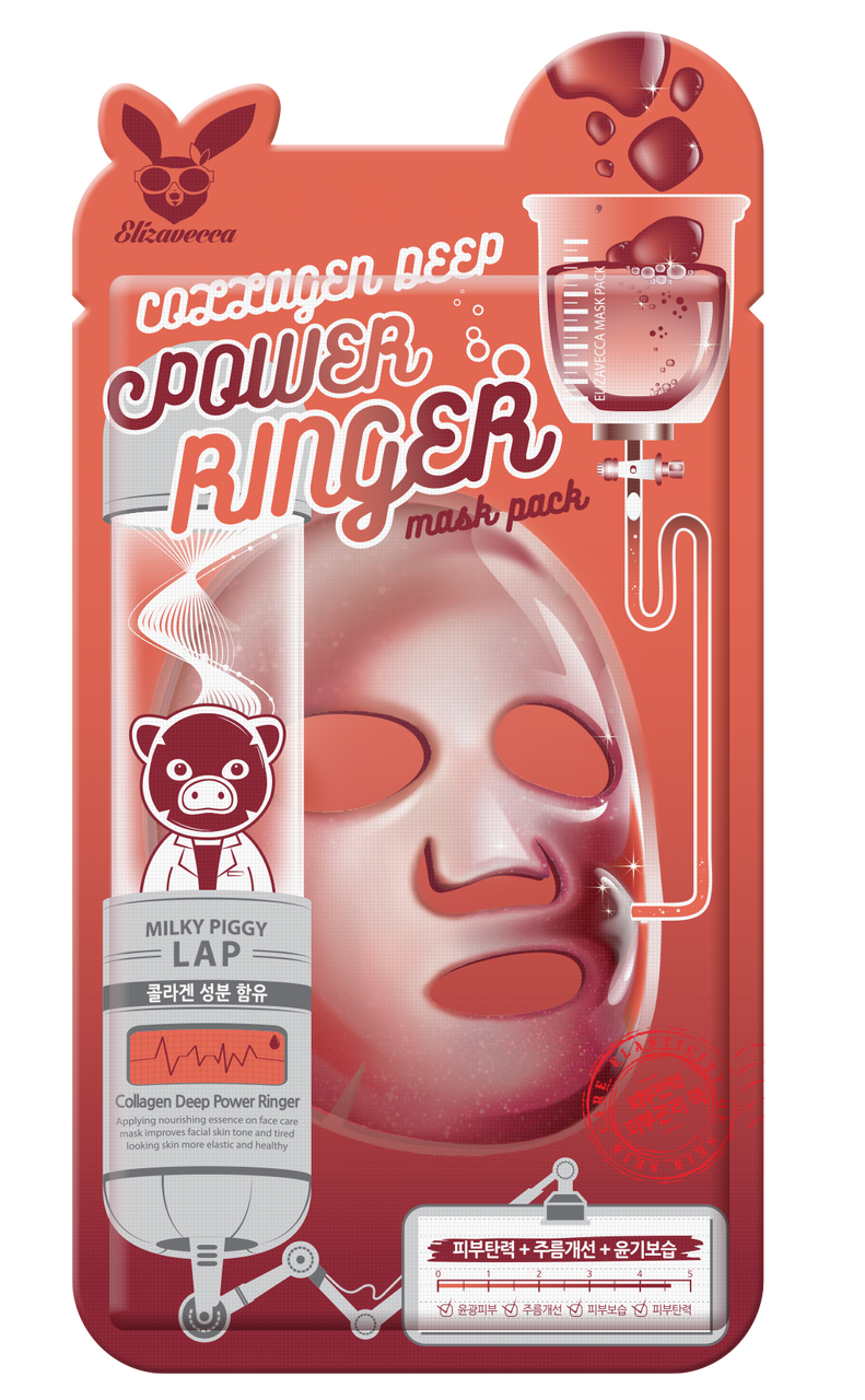Elizavecca - Collagen Deep Power Ringer Mask Pack (1pc)