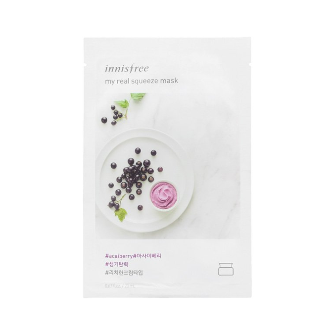 innisfree - My Real Squeeze Mask EX #AcaiBerry 1pc