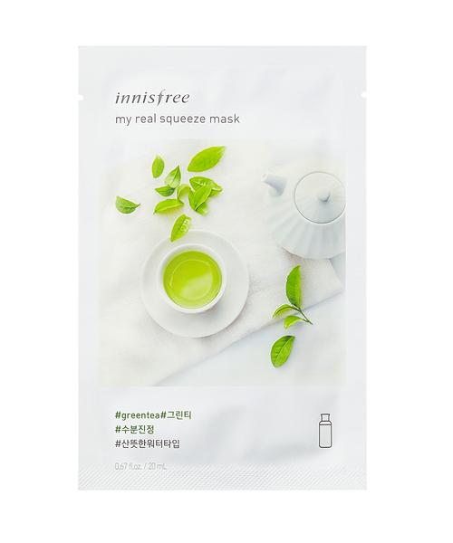 innisfree - My Real Squeeze Mask EX #GreenTea 1pc