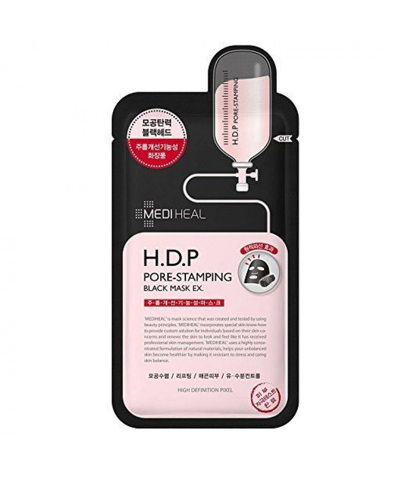 MEDIHEAL - H.D.P Pore-Stamping Black Mask Ex 1pc