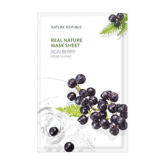 Nature Republic - Real Nature Acai Berry Mask Sheet 1pc