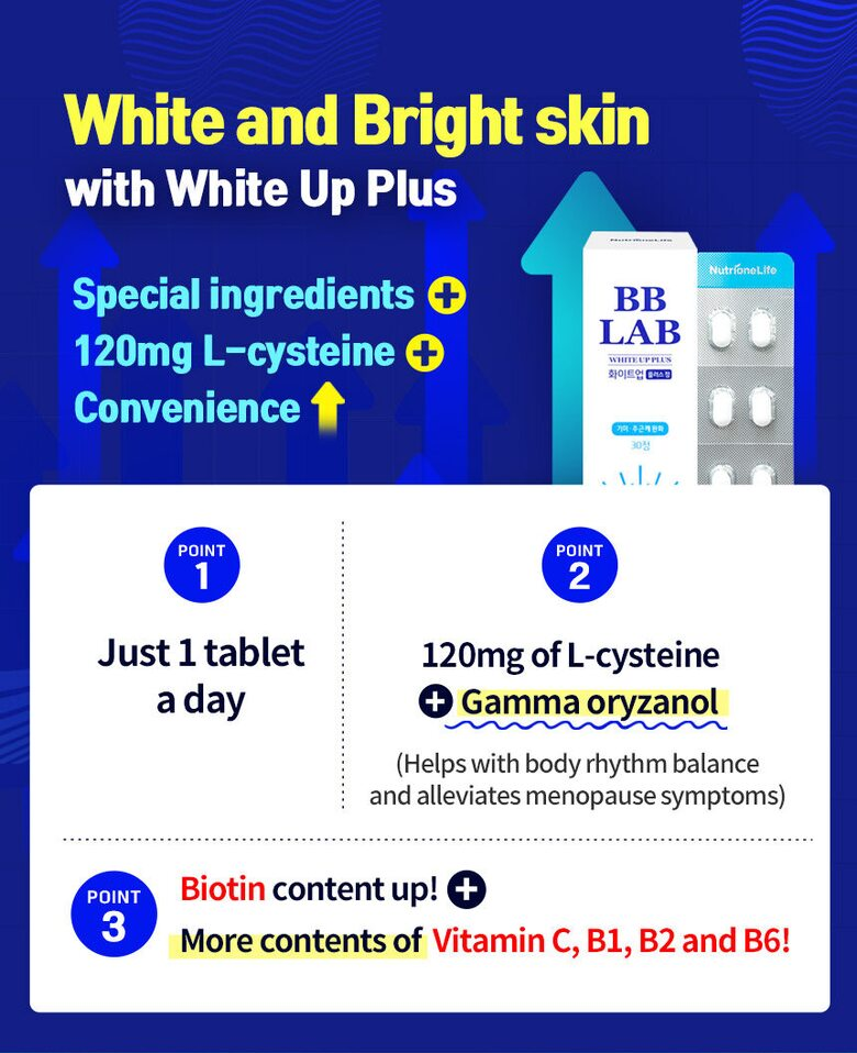 BB LAB - White Up Plus (600mg x 30 tablets)
