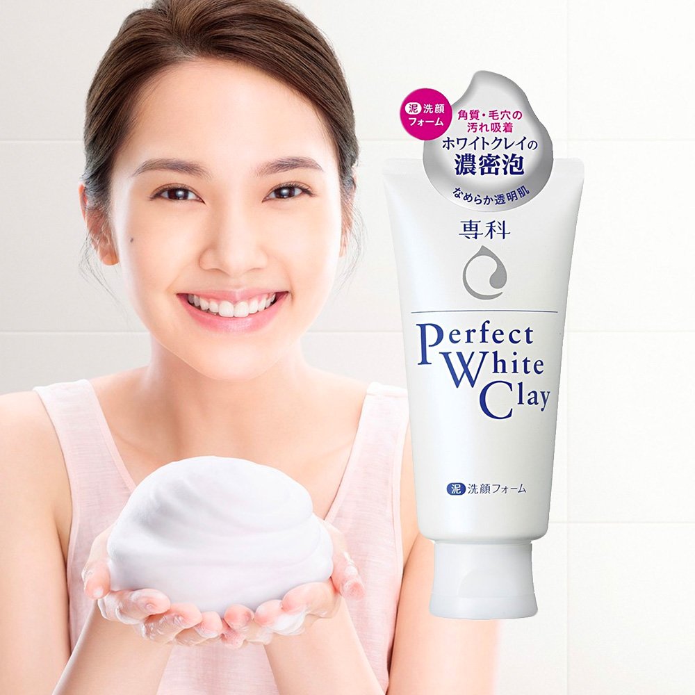 SHISEIDO - Senka Perfect Whip White Clay Facial Foam 120g