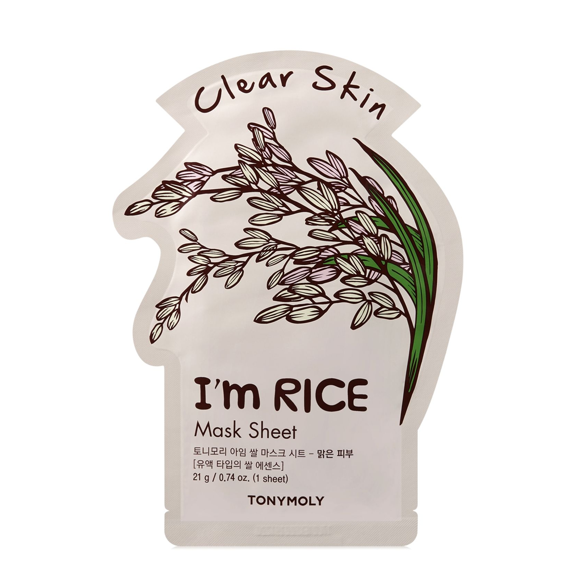 TONYMOLY - Clear Skin I'm Real Rice Sheet Mask (1pc)